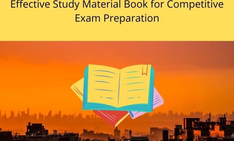 Effective study material book for competitive exam preparation