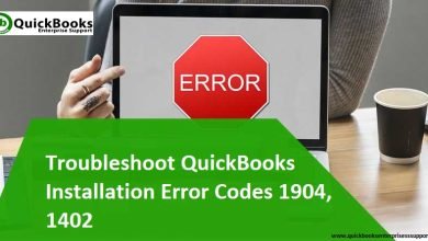 QuickBooks Errors 1904 and 1402