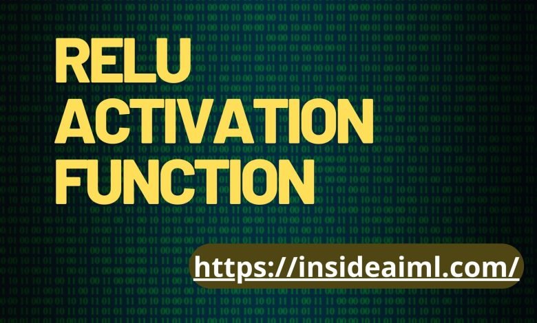 relu activation function