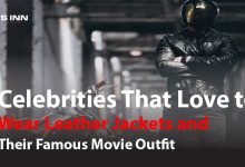 celebrities in leather jackets