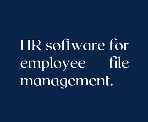 employee file management